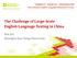 The Challenge of Large-Scale English Language Testing in China. Yan Jin, Shanghai Jiao Tong University