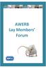 AWERB Lay Members Forum