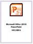 Microsoft Office 2010 PowerPoint SYLLABUS