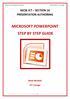 MICROSOFT POWERPOINT STEP BY STEP GUIDE