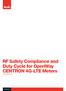 RF Safety Compliance and Duty Cycle for OpenWay CENTRON 4G-LTE Meters December 2015
