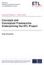 Concepts and Conceptual Frameworks Underpinning the ETL Project