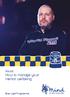 POLICE How to manage your mental wellbeing. Blue Light Programme