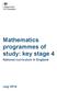 Mathematics programmes of study: key stage 4. National curriculum in England