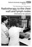 The Radiotherapy Department Radiotherapy to the chest wall and lymph nodes