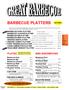 BARBECUE PLATTERS BBQ SANDWICHES PLATES