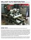 WILLHOIT AUTO RESTORATION UPDATED: 10/10