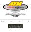 Equipped with AEM Dryflow Filter No Oil Required! INSTALLATION INSTRUCTIONS PART NUMBER 21-754DS. 2012-2015 BMW 335i 3.0L