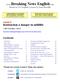 www.breaking News English.com Ready-to-Use English Lessons by Sean Banville