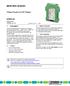 MCR-VDC-UI-B-DC. Voltage Transducer for DC Voltages. INTERFACE Data Sheet 100260_en_01. 1 Description