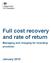Full cost recovery and rate of return. Managing and charging for boarding provision