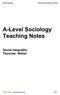 Social Inequality: Theories: Weber. Chris.Livesey: www.sociology.org.uk Page 1