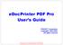 edocprinter PDF Pro User s Guide