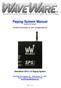 Paging System Manual Version 8.XX Firmware