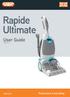 Designed in the UK. Rapide Ultimate. User Guide W87-RH-P. Performance is everything. vax.co.uk
