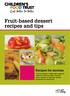 Fruit-based dessert recipes and tips Recipes for success