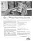 Daily Meal Planning Guide