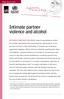 Intimate partner violence and alcohol