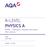 A-LEVEL PHYSICS A. PHYA2 mechanics, materials and waves Mark scheme. 2450 June 2014. Version: 1.0 Final