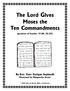 The Lord Gives Moses the Ten Commandments