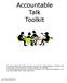 Accountable Talk Toolkit