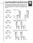 Leg Strengthening Exercises