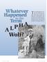 Wolf? Wolf? A L A. Whatever Happened. Term. The word alpha applied to wolves. to the