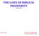 THE LAWS OF BIBLICAL PROSPERITY (Chapter One)