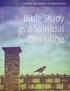 Bible Study as a Spiritual Discipline