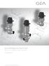 GEA Tuchenhagen Seat Valves T-smart Business Line Hygienic Valve Technology. Catalog 2015. engineering for a better world