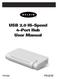 USB 2.0 Hi-Speed 4-Port Hub User Manual