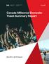 Canada Millennial Domestic Travel Summary Report March 2015 By CTC Research