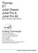 Thomas ET Juliet Classic Juliet Pro & Juliet Pro 60 Braille Embosser User's Manual