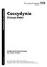 Coccydynia. (Coccyx Pain) Information for patients. Outpatients Physiotherapy Tel: 01473 703312