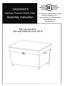 Assembly Instruction CK222400TX. Espresso Pyramid Cocktail Table. Max top load 80 lb. Max load inside the trunk 100 lb.