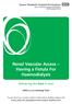Renal Vascular Access Having a Fistula For Haemodialysis