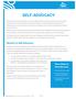 SELF-ADVOCACY. Barriers to Self-Advocacy. Three Steps to Self-Advocacy