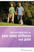 TIPS and EXERCISES for your knee stiffness. and pain