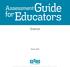 Guide. Educators. for. Assessment. Science. March 2016