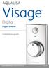Visage. Digital. Digital diverter. Installation guide. Visage Digital diverter installation instructions Page 1