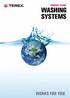 PRODUCT RANGE WASHING SYSTEMS