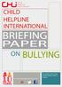 Bullying: Analysis of 10 year Global Data
