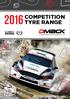 COMPETITION TYRE RANGE