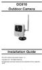 OC810 Outdoor Camera Installation Guide