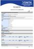 SAFETY DATA SHEET. according to 1907/2006/EC, Article 31. Zenith 2B Machine Rinse Aid (020000, 020100)