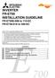 MITSUBISHI ELECTRIC INVERTER FR-E700 INSTALLATION GUIDELINE FR-E720S-008 to 110-EC FR-E740-016 to 300-EC