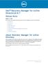 Dell Recovery Manager for Active Directory 8.7