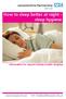 How to sleep better at night - sleep hygiene. Information for anyone having trouble sleeping