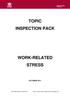 TOPIC INSPECTION PACK WORK-RELATED STRESS
