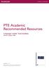 PTE Academic Recommended Resources